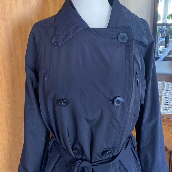 SANYO New York Blue Navy Trenchcoat - Picture 5 of 13